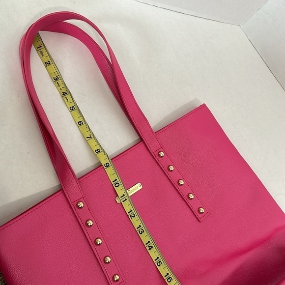 Juicy Couture tote bag hot pink with gold accents - Picture 13 of 14